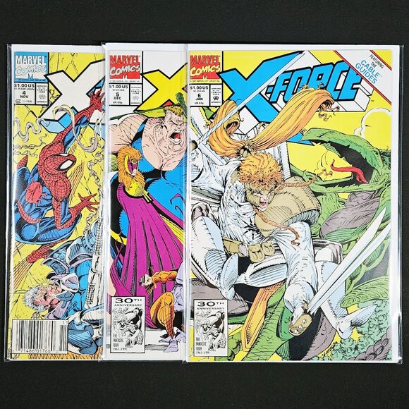 X-Force 4,5,6 - Vol. 1 - 3 Book Lot 🔑 issue (1992) - Picture 1 of 8